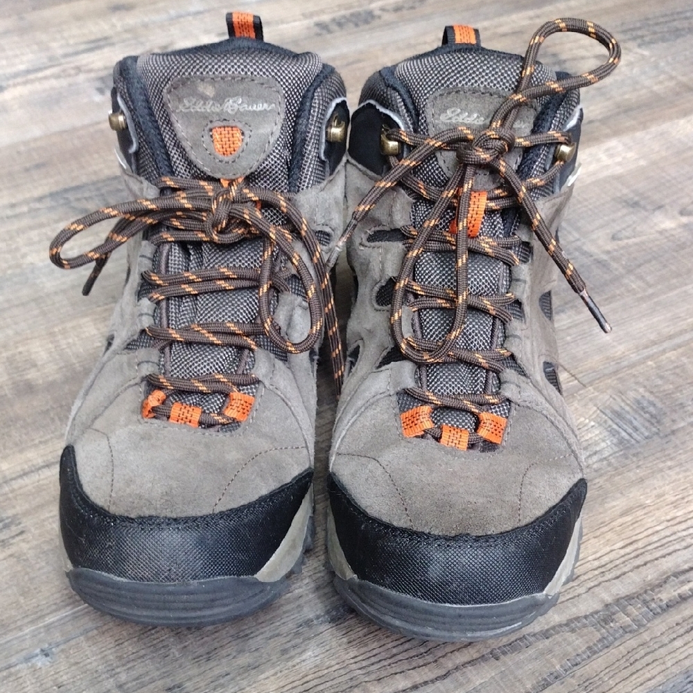 Eddie Bauer Gray and Orange Athletic Shoes with Ankle Support